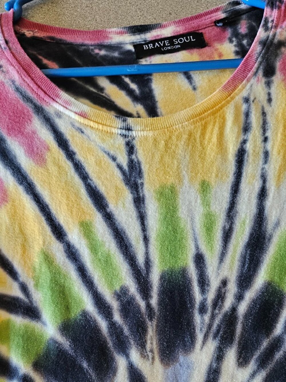 Mens Brave Soul Tie Dye Shirt XL SS